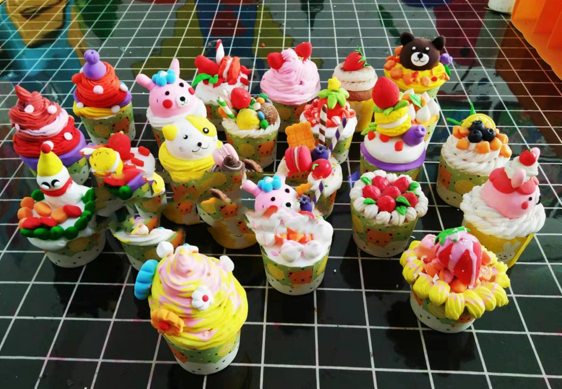 儿童手工橡皮泥纸杯蛋糕90,好吃爆了!