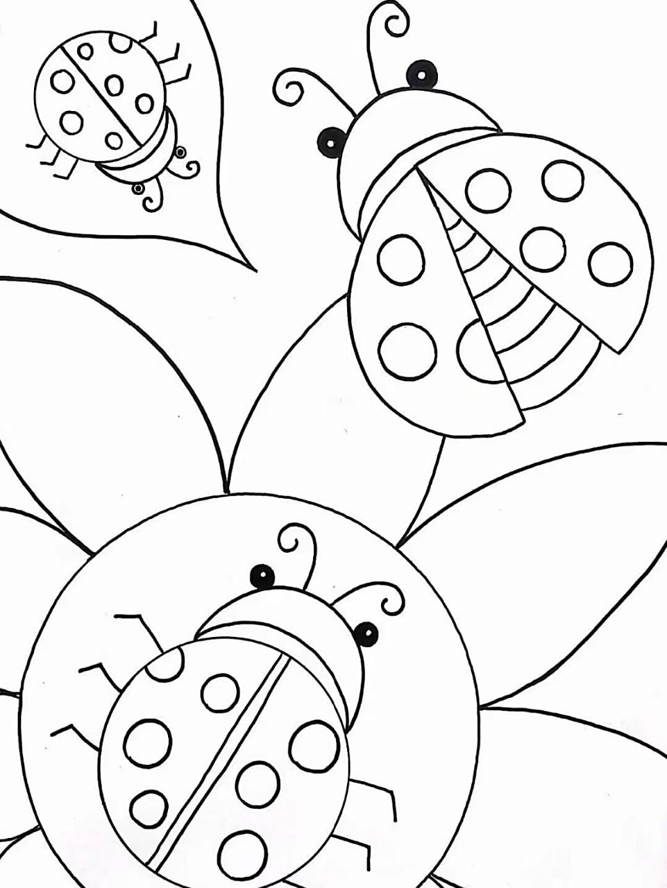 幼儿园简笔画涂色