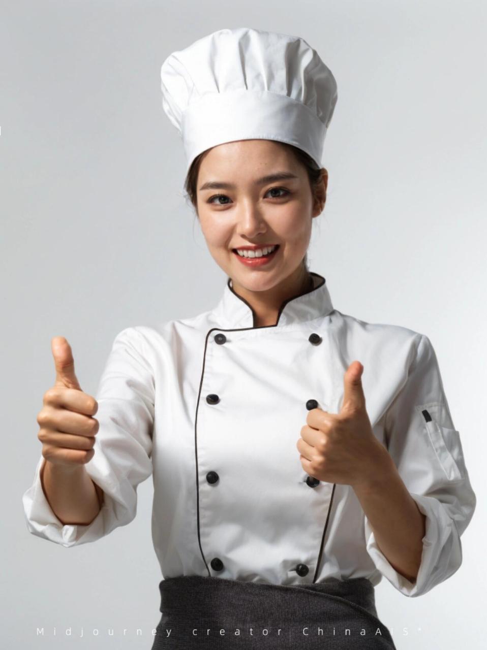 最美厨娘|midjourney|超写实厨师素材 一组最美厨娘,笑容让人无法自拔