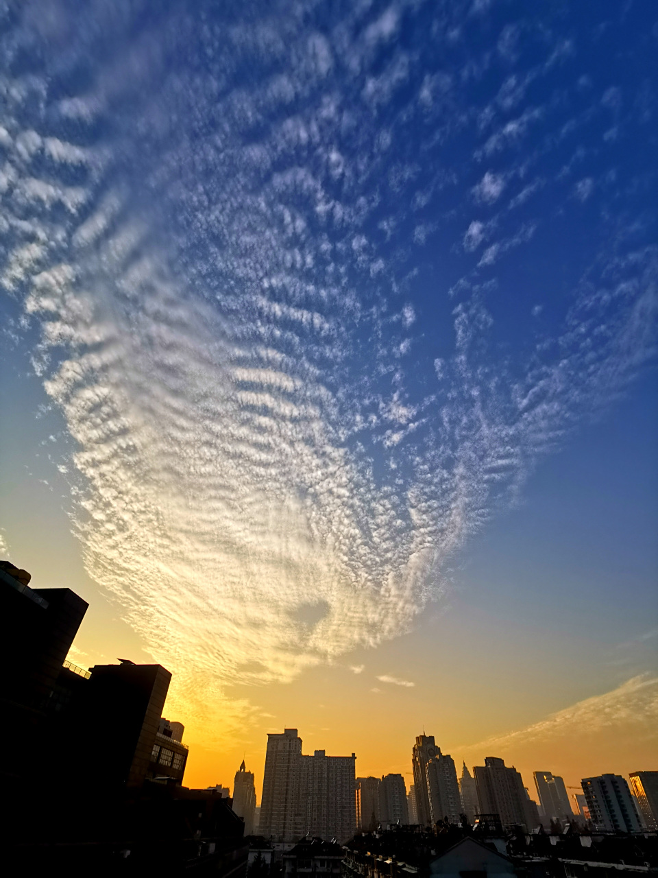 今日,傍晚的云彩.