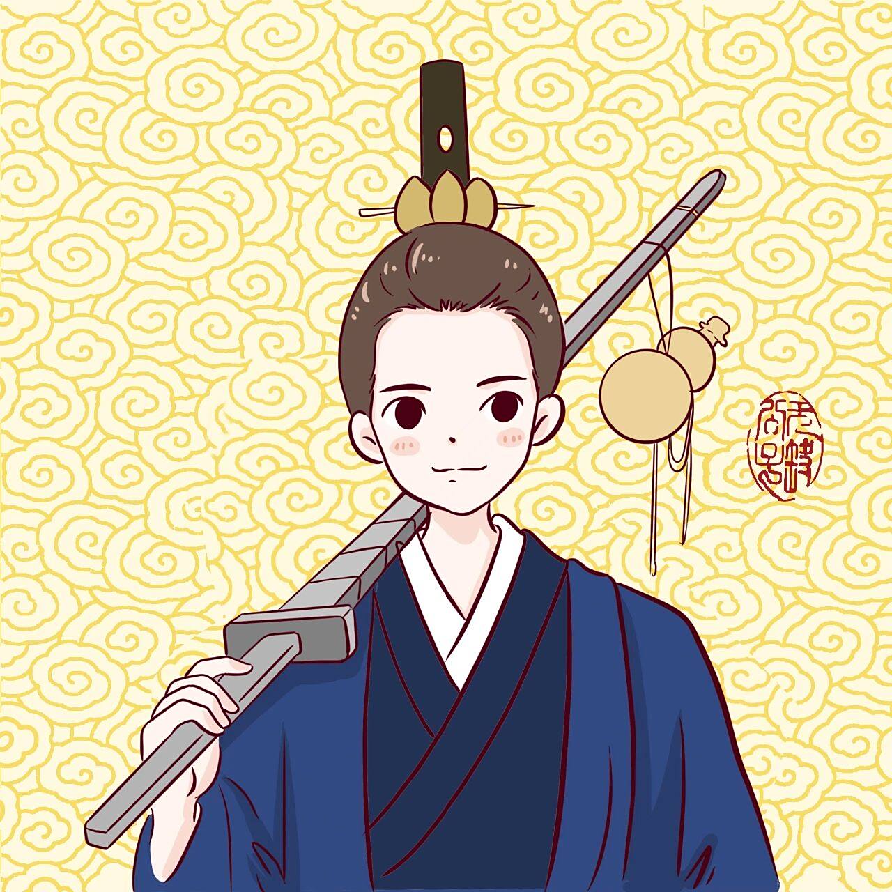 【道系头像】灵感来源于网络 当你珍惜自己的过去,满意自己的现在