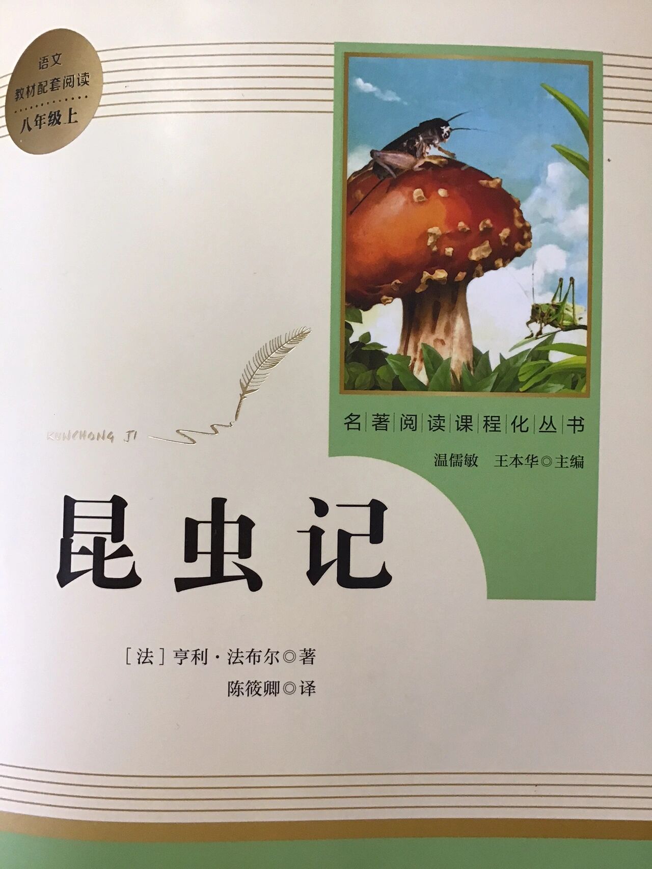 《小阔条纹蝶》读书笔记 《昆虫记》批注 《昆虫记》八上必读书籍