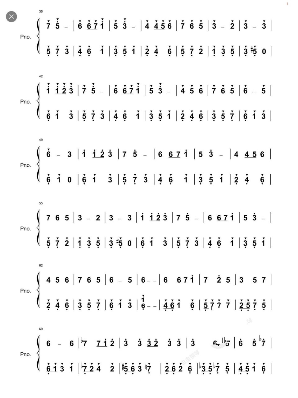 《风车小镇》简谱