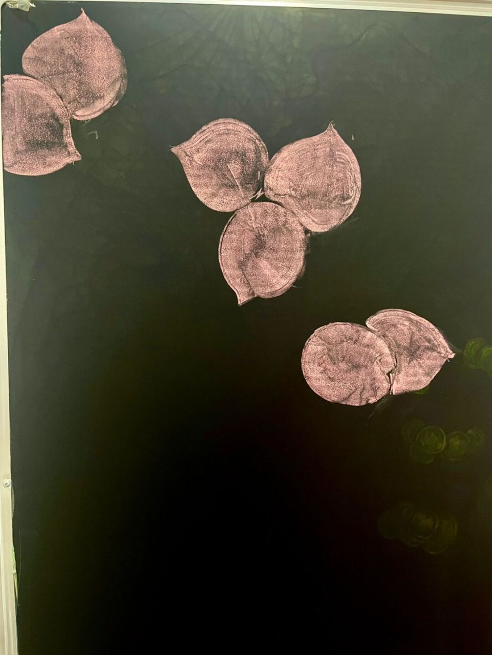 桃桃桃#黑板报# #粉笔画# #黑板报素材# #粉色系# #桃子# #治愈系