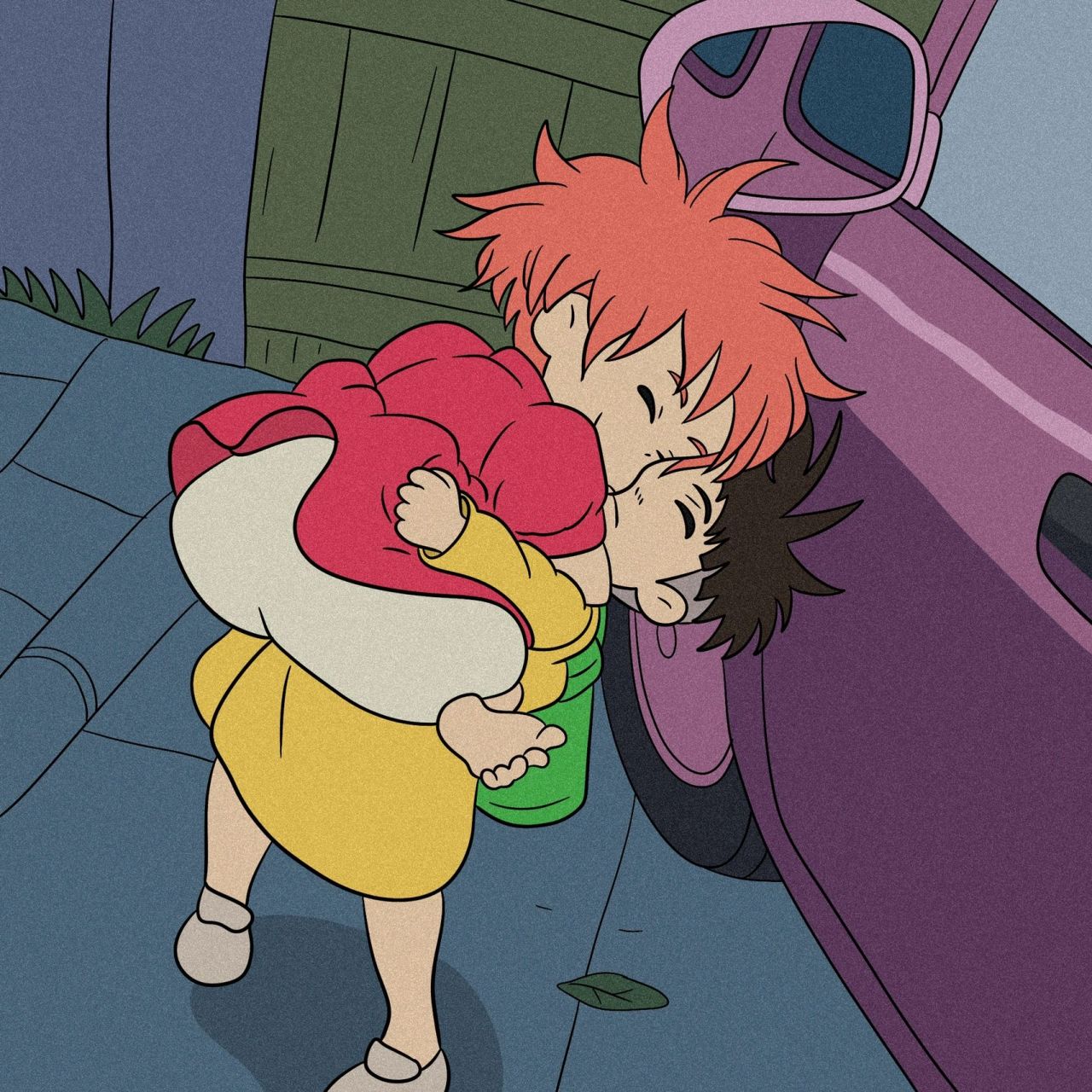 情侣头像|波妞与宗介 我不知道有多喜欢你,但去见你一定是用跑着的