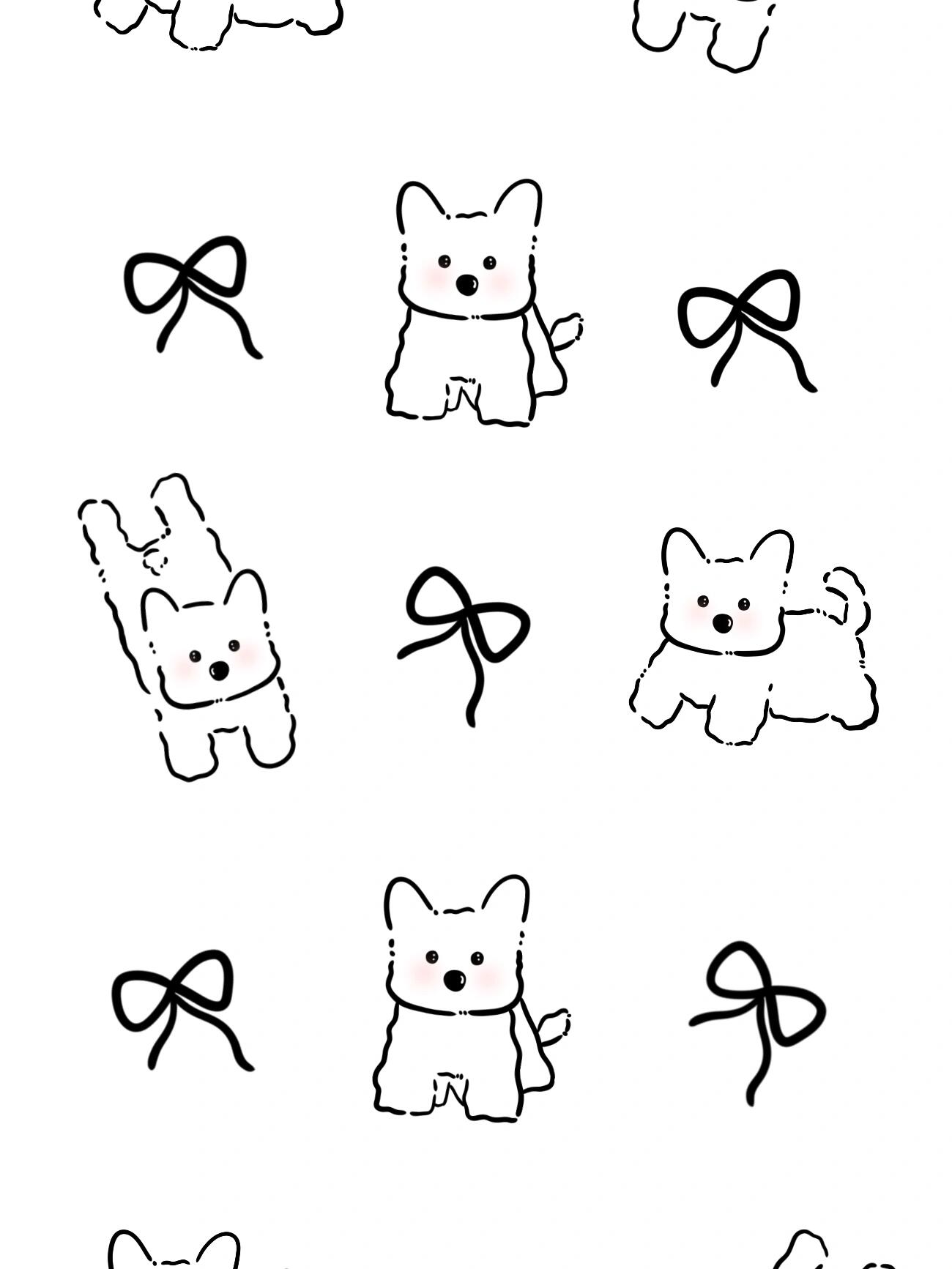 好可爱的小狗啊 原创图案印花/156期