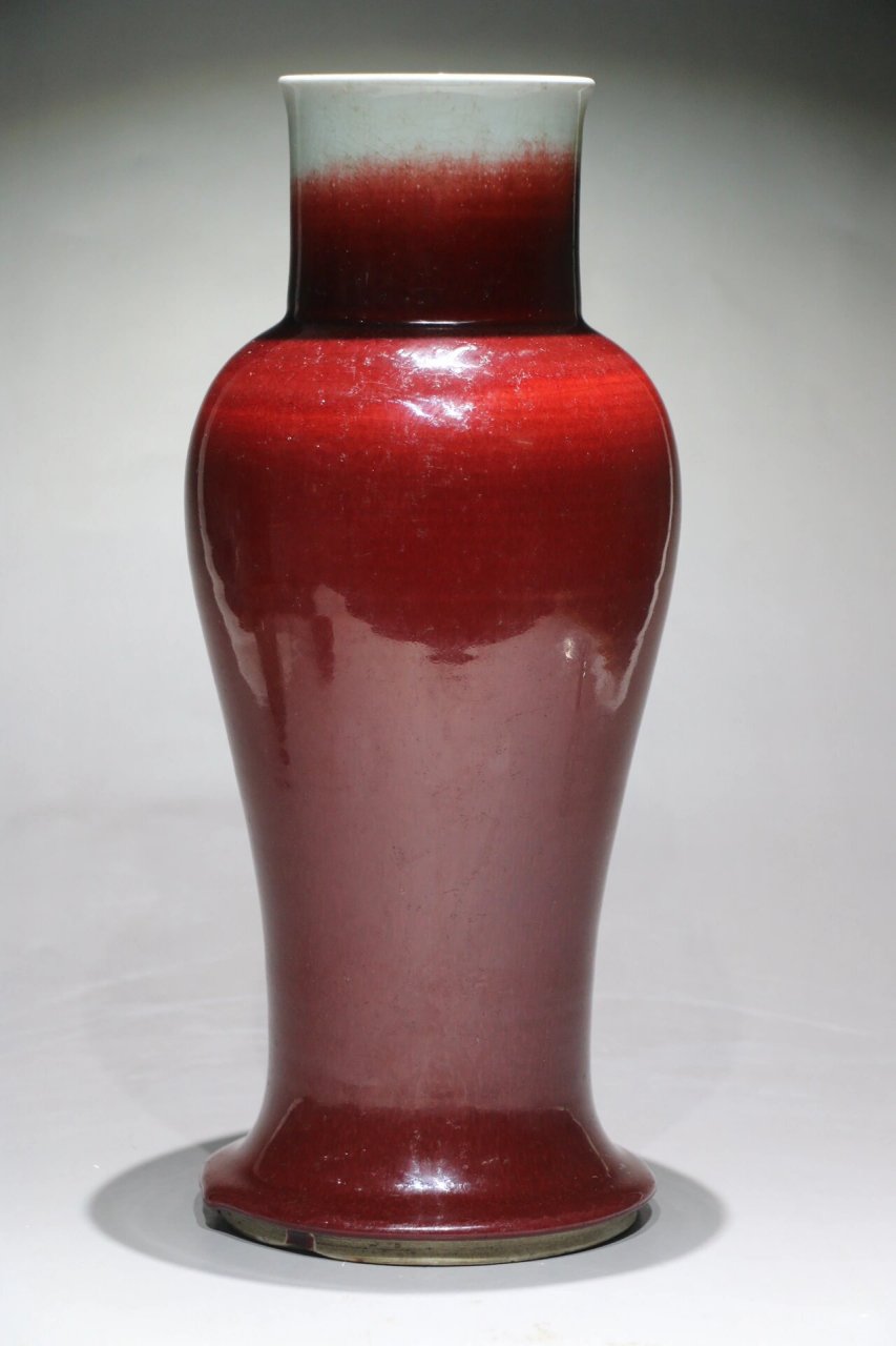 康熙郎窑 康熙郎窑红观音瓶,高度38,崔凯老师鉴定过了!