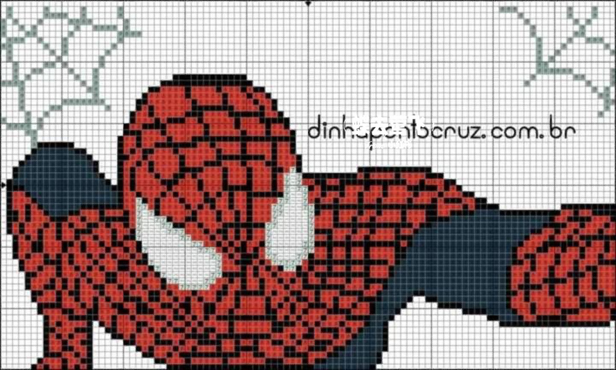 【像素】编织图案和刺绣元素的像素画 十字绣
