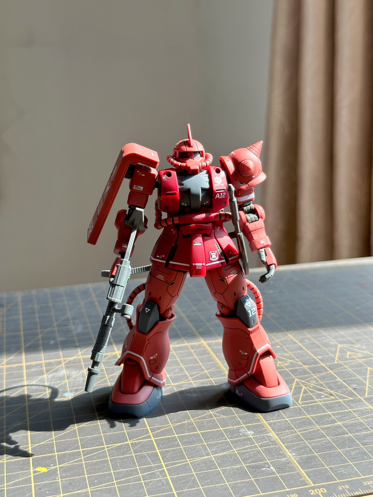 hg gto夏亚专用扎古 完工 新年好,今天完工了gto夏亚专用扎古,早就