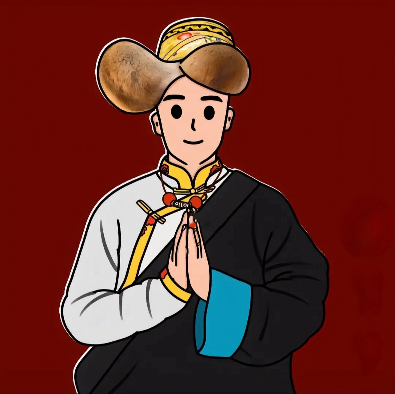 藏族情侣头像 民族情侣头像