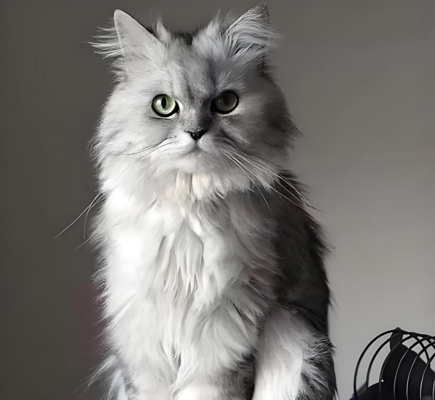 今日主角——金吉拉猫 金吉拉猫是一种通过波斯猫的选育后,人为培育