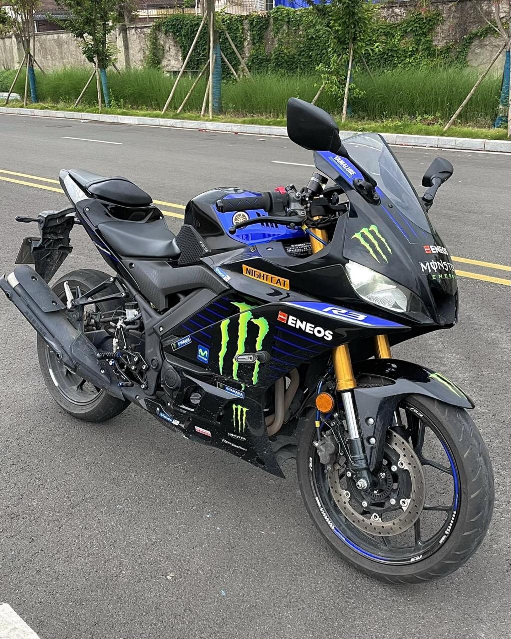 雅马哈 r3改装mototron升高脚踏,布雷博上泵,钢喉