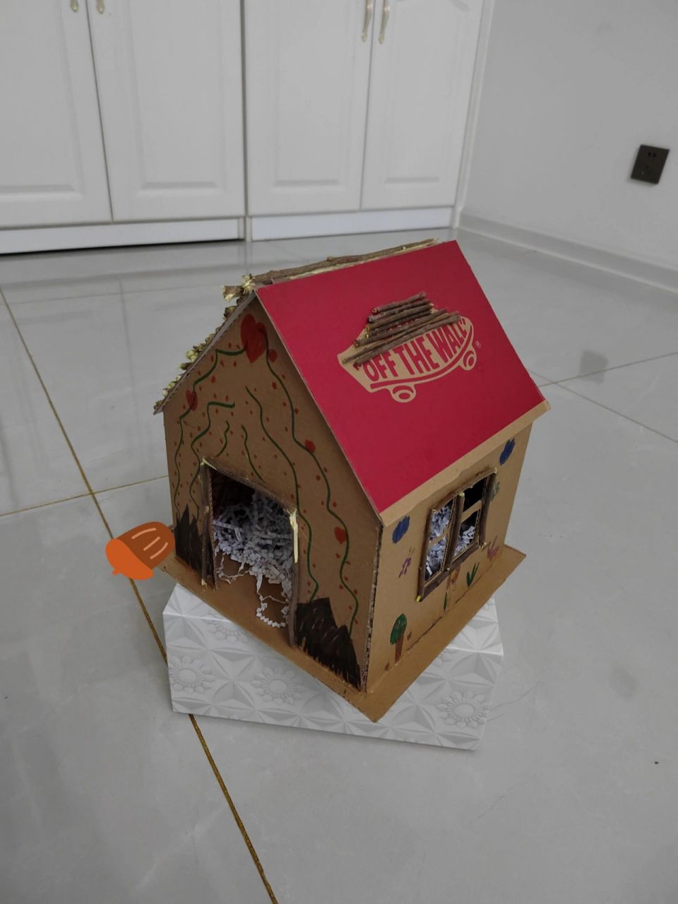 做完真想在里面养只小鸟—手工作品鸟窝