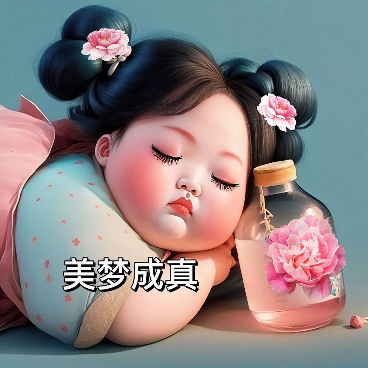 清心寡欲系列胖女孩头像