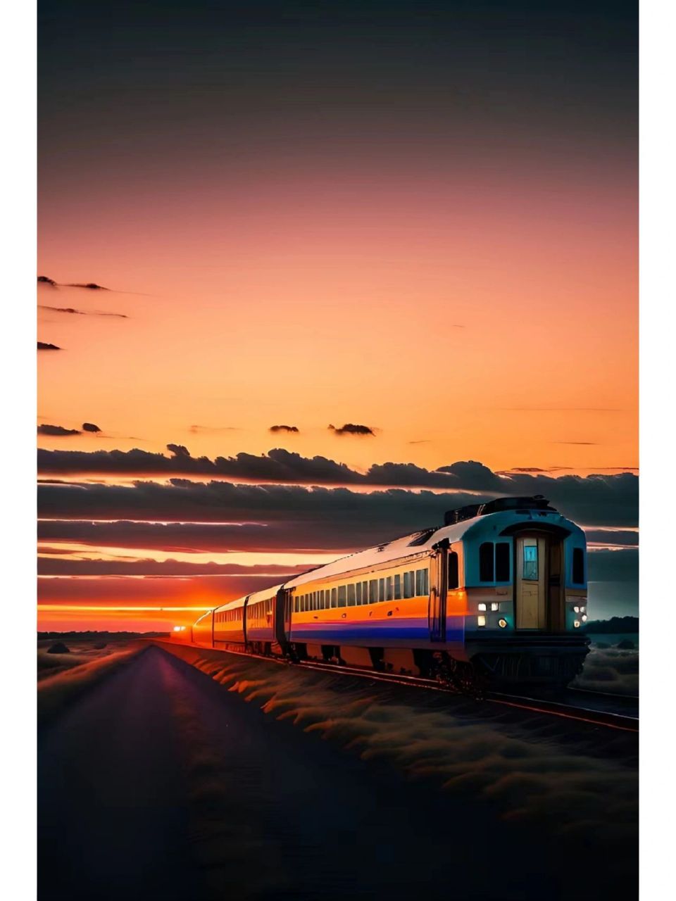 好看的火车图片