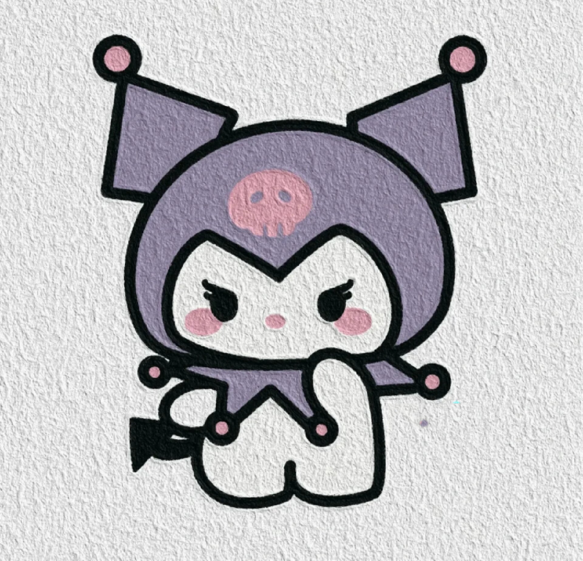 库洛米简笔画详细教程