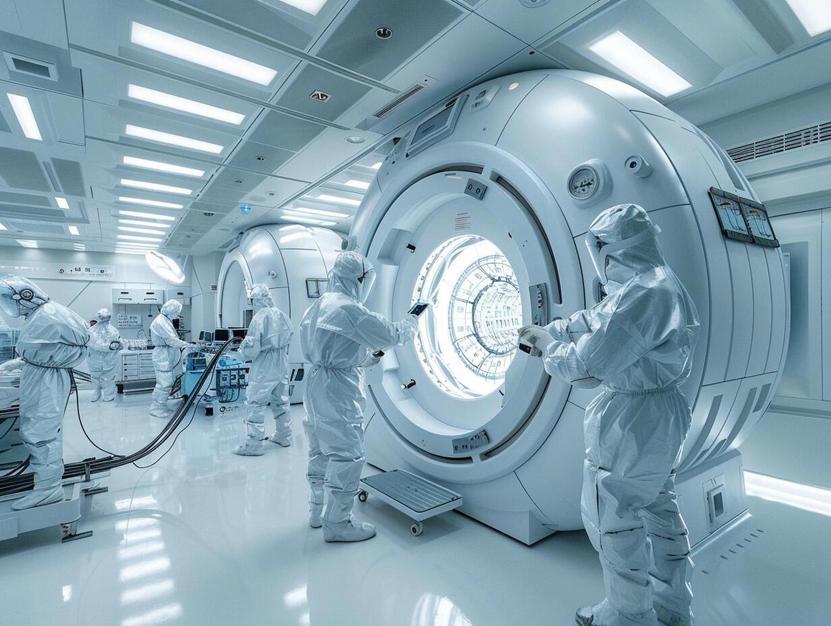 高科技电子实验室内景 …