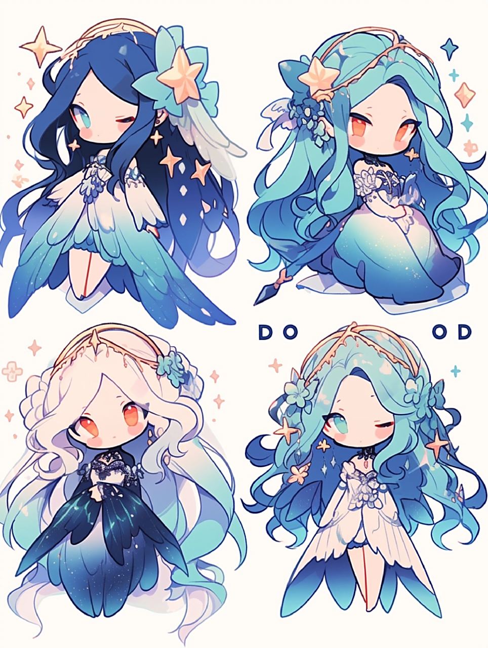 可爱贴纸之水瓶座人物49