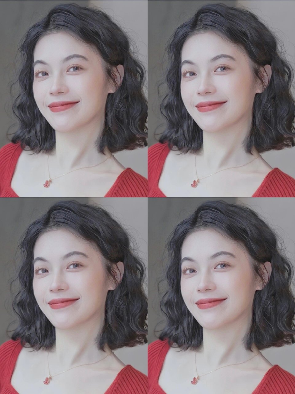 齐肩发可以尝试烫这种蛋蛋卷 这款发型可以真正做到无需打理,洗头吹至