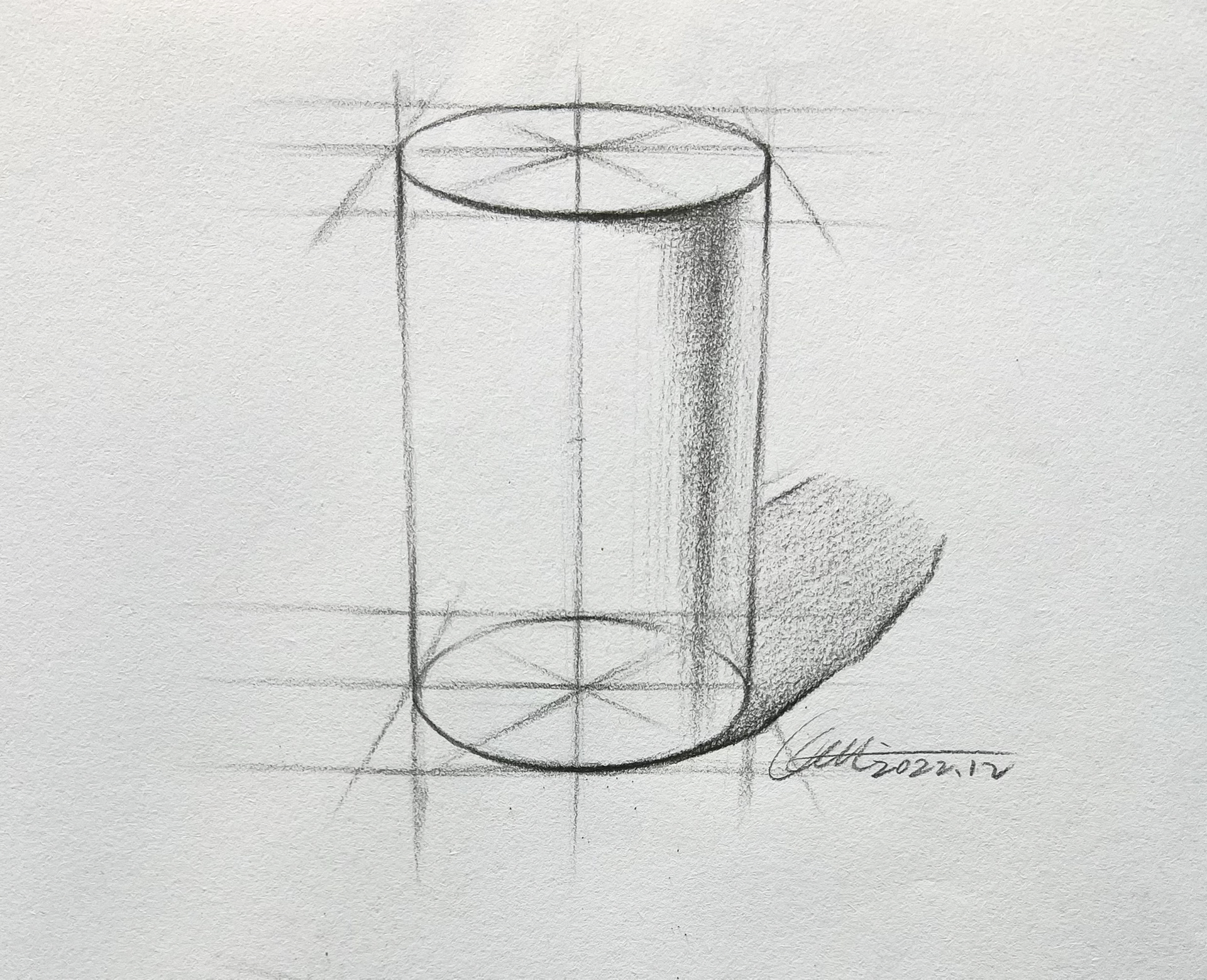 零基础-如何画圆柱体