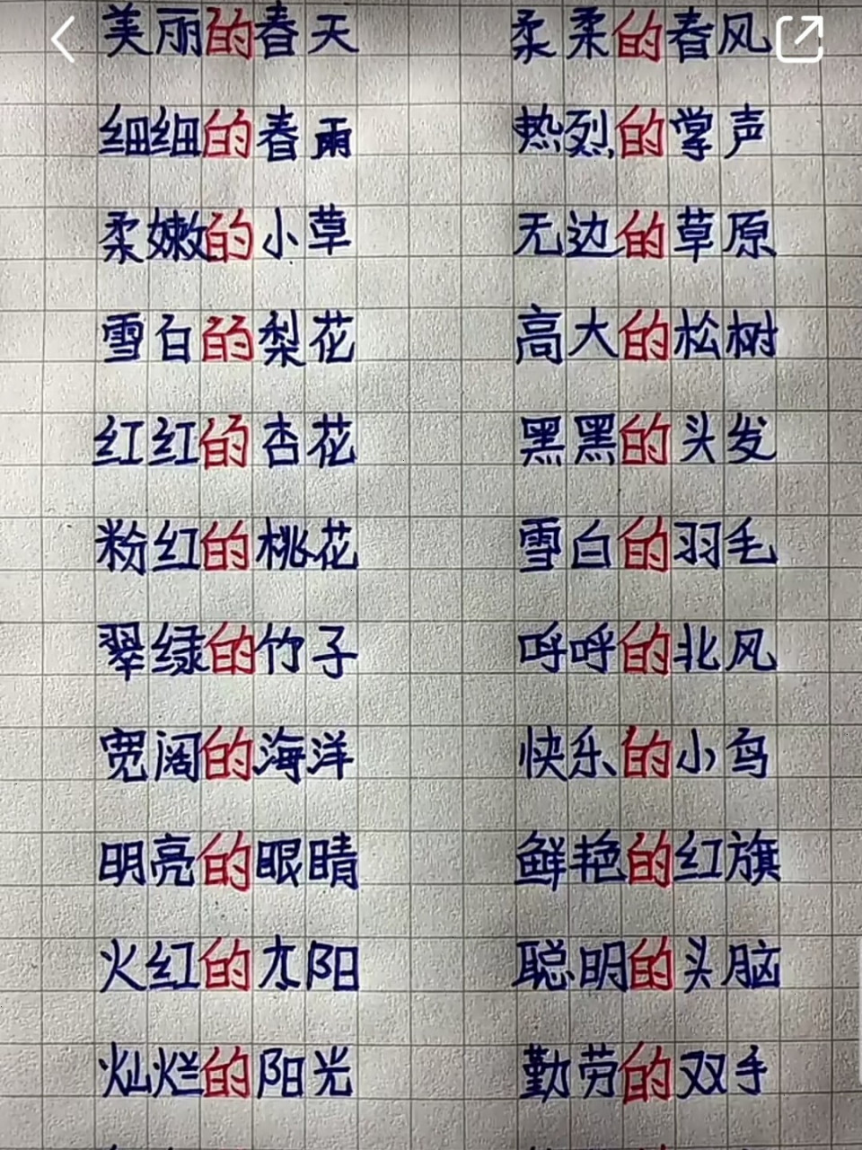 四组词图片