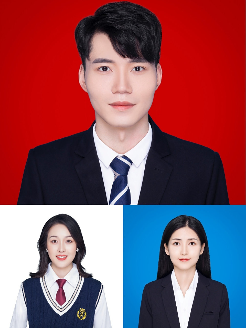 pick73最美证件照 附证件照小心机～ 日常证件照大概就蓝白红三个