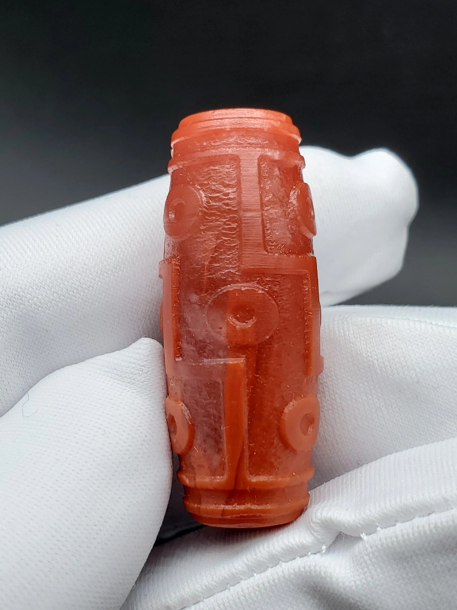 南红雕刻天珠 【精品福利秒杀】极品高货天然原矿瓦西南红九眼