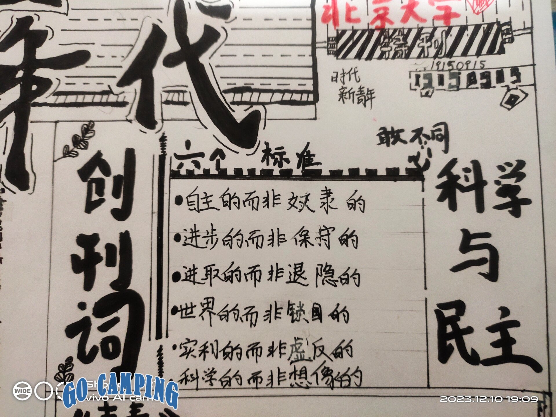 手抄报《觉醒年代》快来收藏抄作业