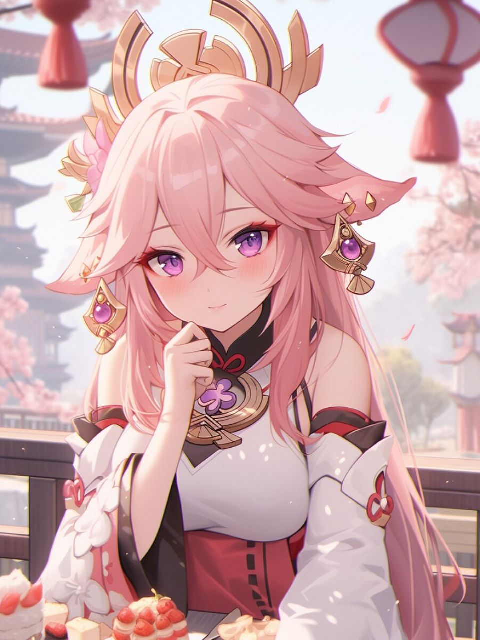 【原神壁纸】八重神子丨浮世百生姿part3 (含完整咒语)左下角进入