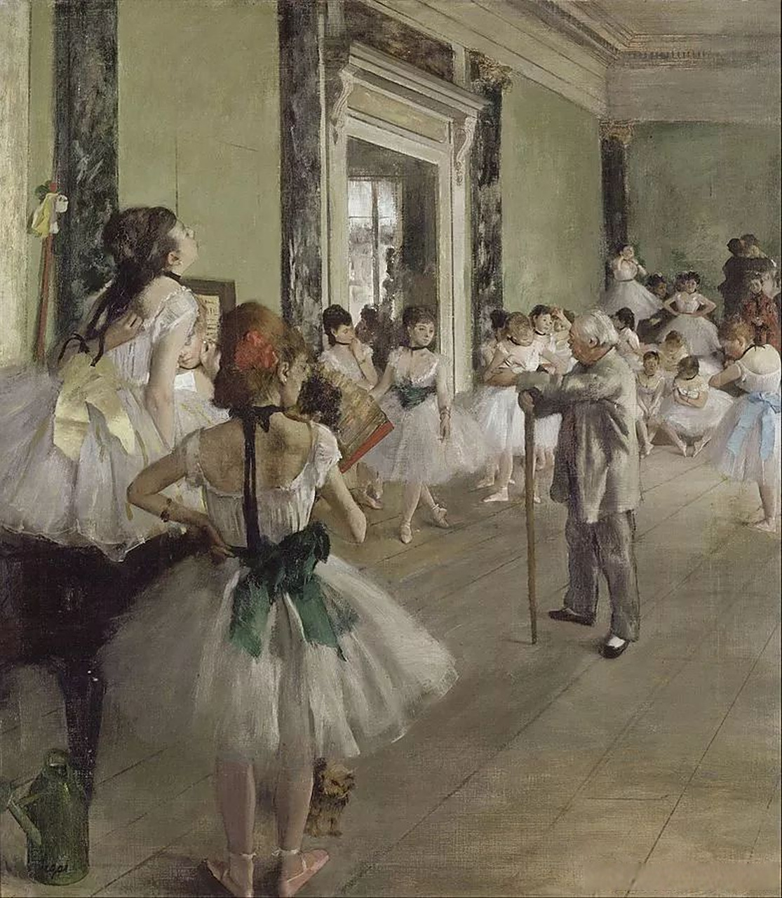 境阅| |世界名画|  埃德加 61 德加《舞蹈教室》 the ballet class