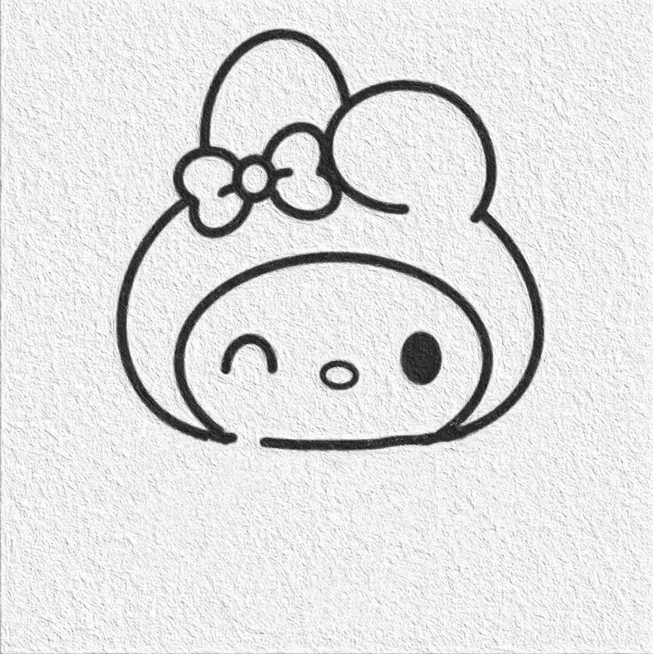 简笔画教程 小小啊,美乐蒂