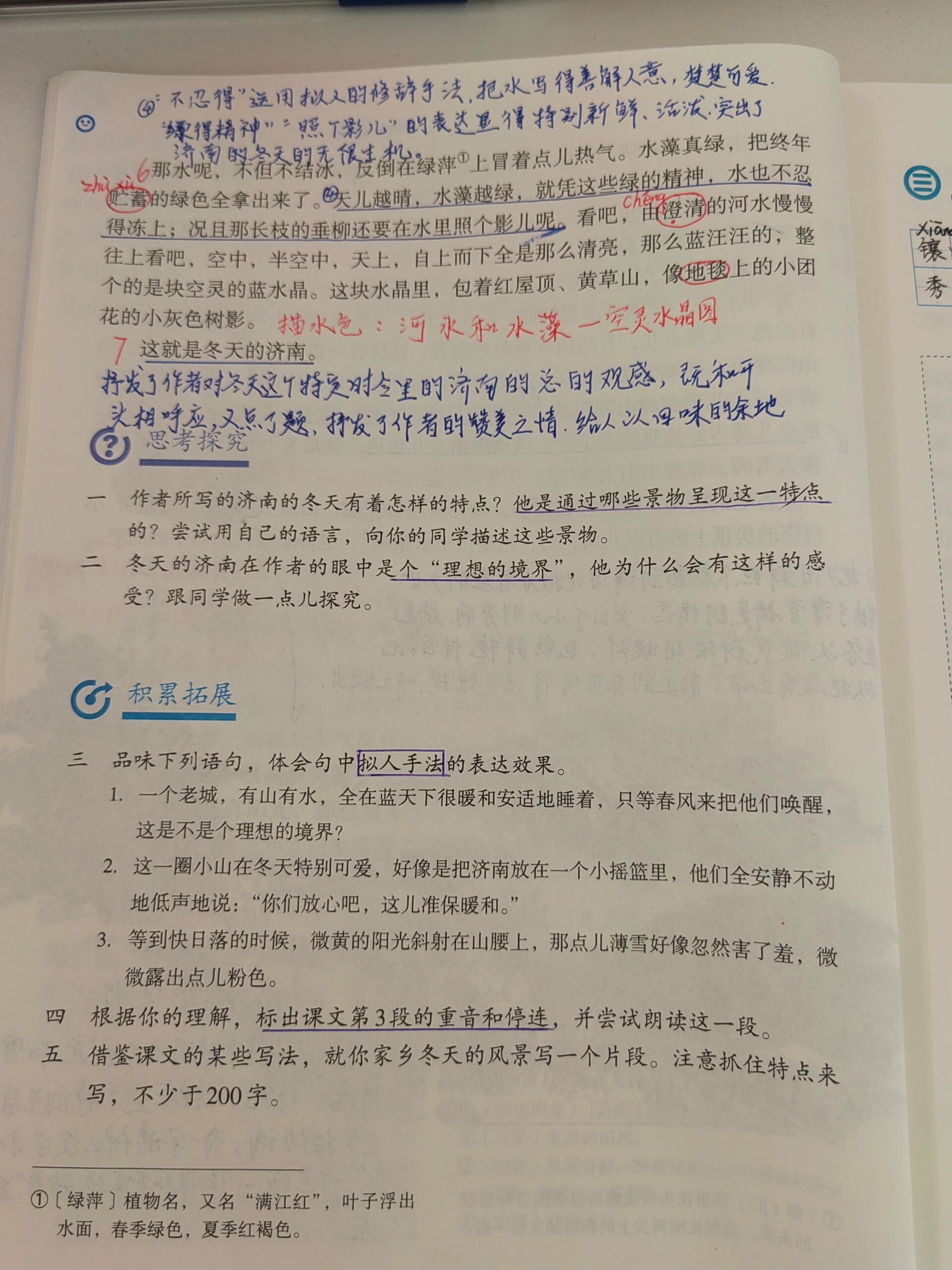 第二课《济南的冬天》