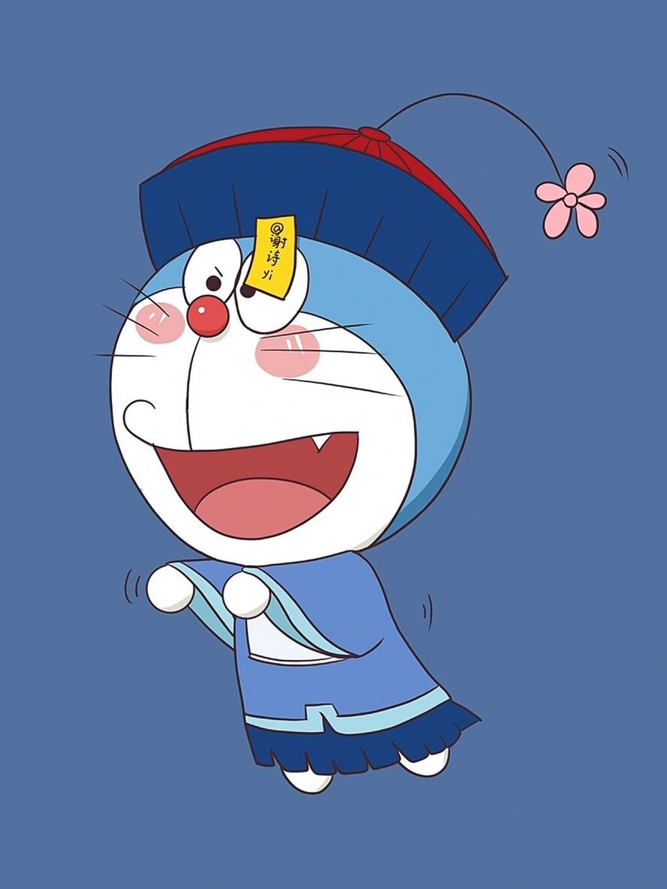 哆啦a梦壁纸,哆啦a梦小僵尸 绘图:哆啦的博物馆7015谢诗yi #哆啦a