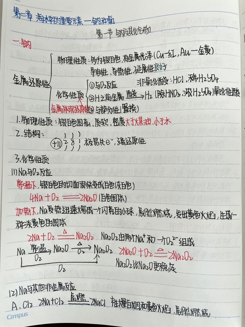 必修一化学|第二章第一节笔记|笔记本 新高一必修一化学08第二章第