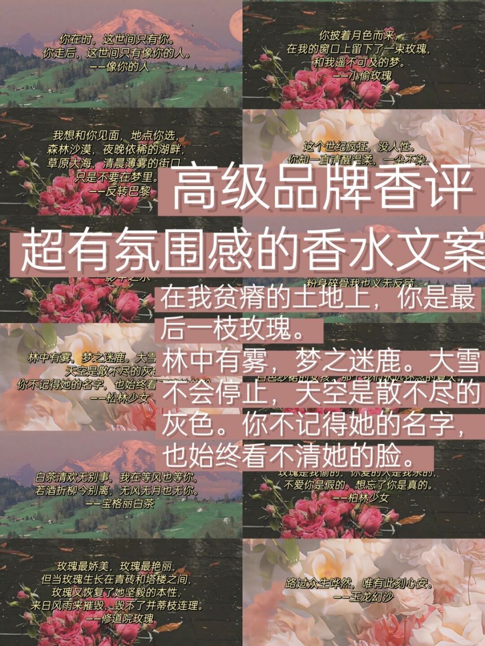 令人心动的香水文案98让你瞬间沦陷的氛围 #香水文案# #品牌文案