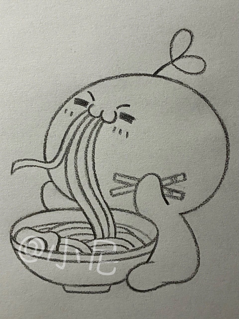 教你画可爱团子 绘画教程