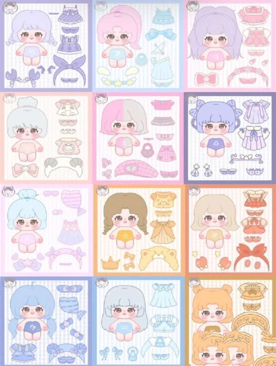 棉花娃娃12星座合集,看看有没有你星座