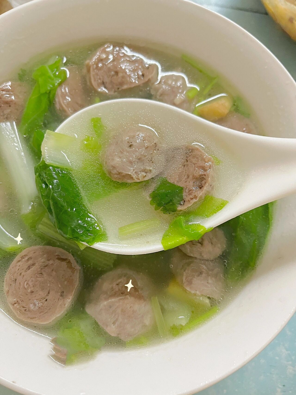 比排骨汤还好喝7515青菜肉丸汤!清爽又减脂!