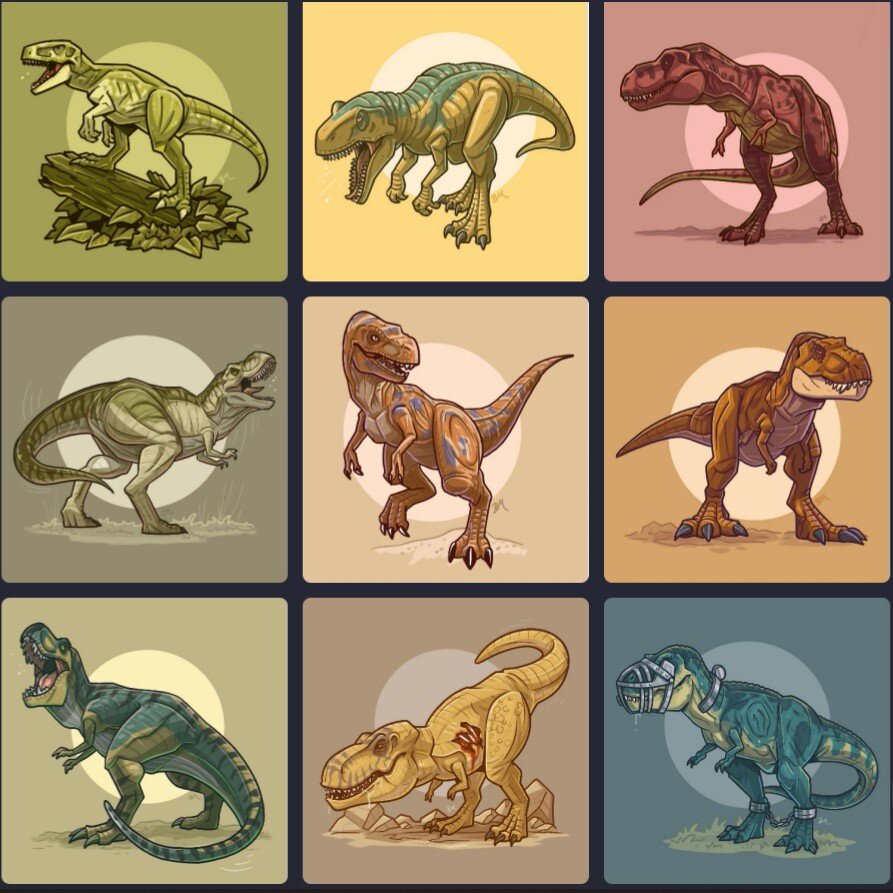 恐龙插画| 本杰明·麦基 侏罗纪系列(二