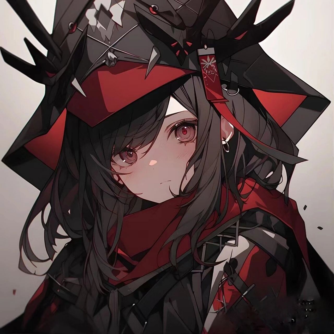 动漫女生头像一黑暗系 顺便说一下,我可能以后不会很常在线.