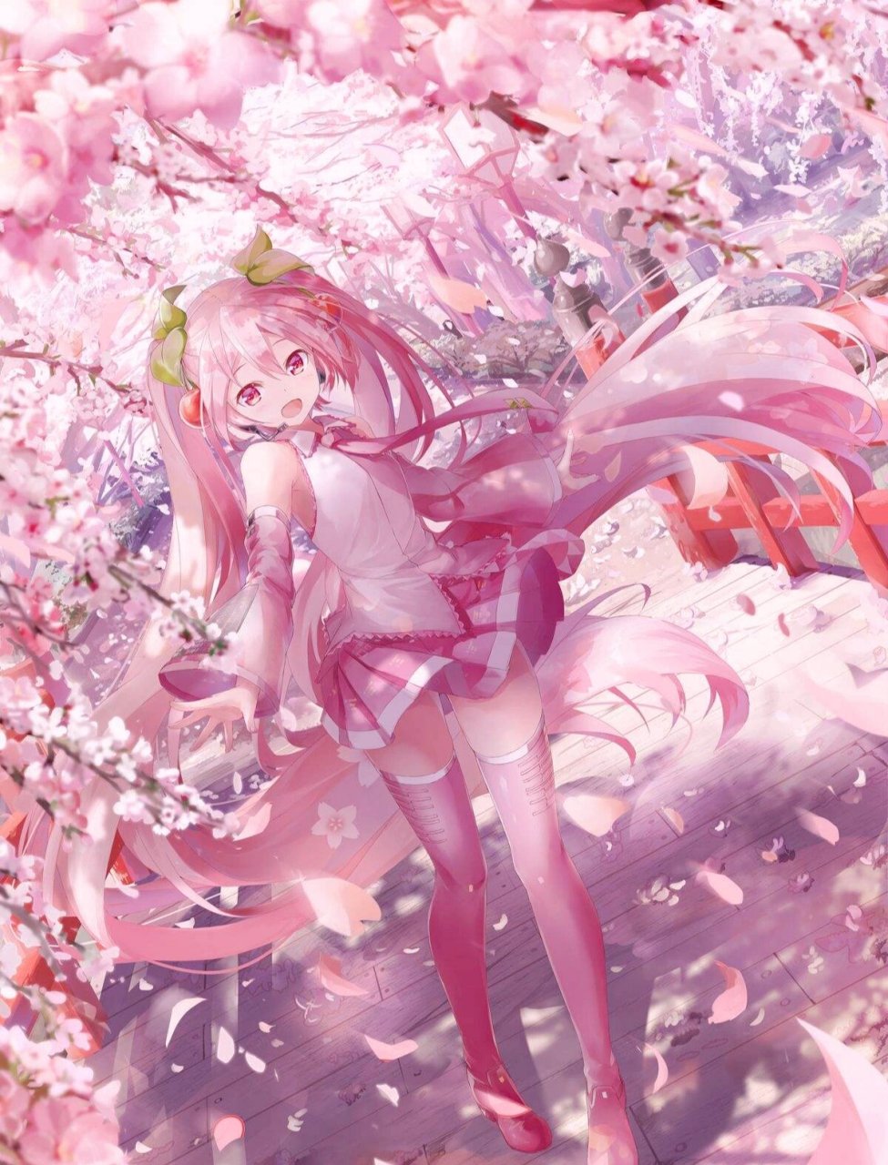 可爱的樱花初音耶 甜甜的女孩子真美好,喜欢的点个关注,赞,收藏支持一