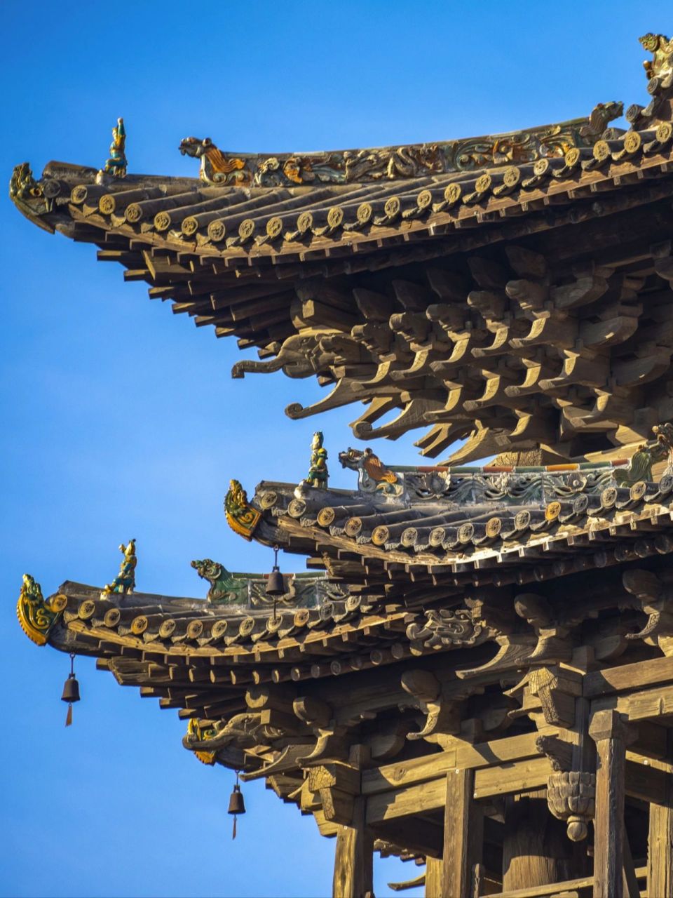 91中华第一木楼,山西飞云楼 飞云楼位于山西省运城市万荣县东岳庙内