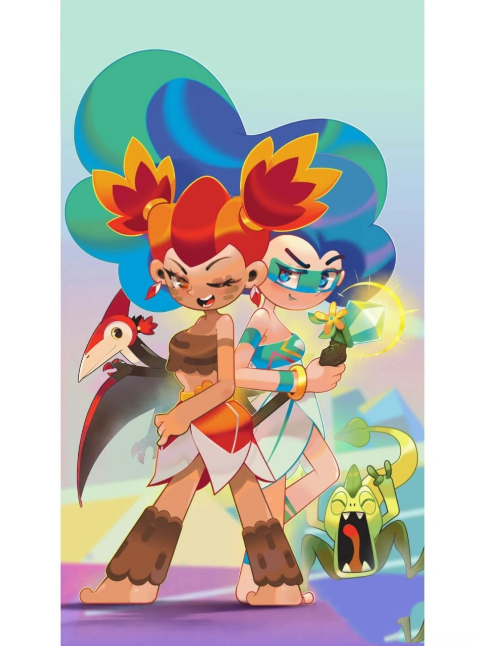 超迷你战士壁纸|女神双星站位请收好 可爱智慧的女娃先知和古灵精怪的