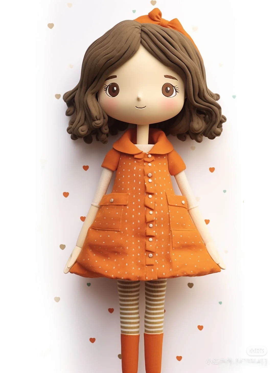 a 可爱的橡皮泥娃娃