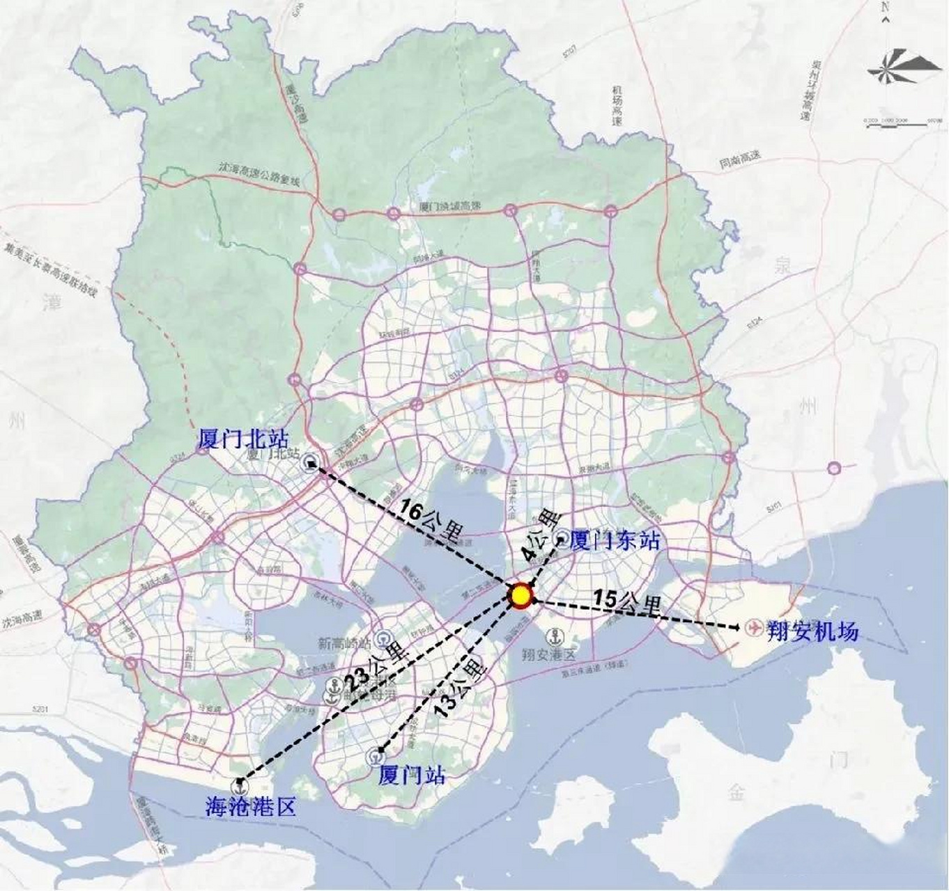 厦门东站选址疑似改变,东部中心城or南部中心城?