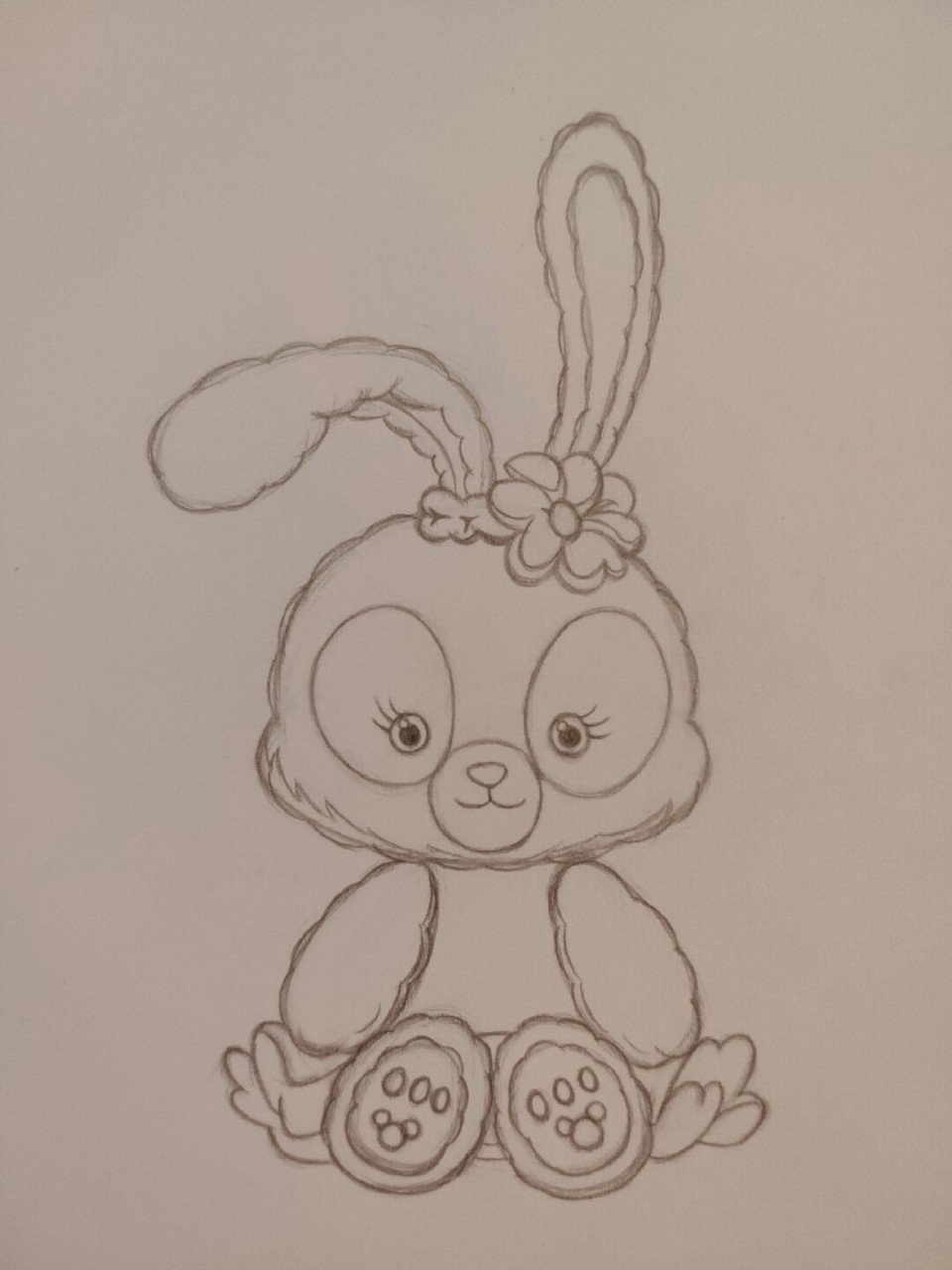 可爱的星黛露 小兔子简笔画 跟着我一起学起来吧[微笑] #我的宅家vlog