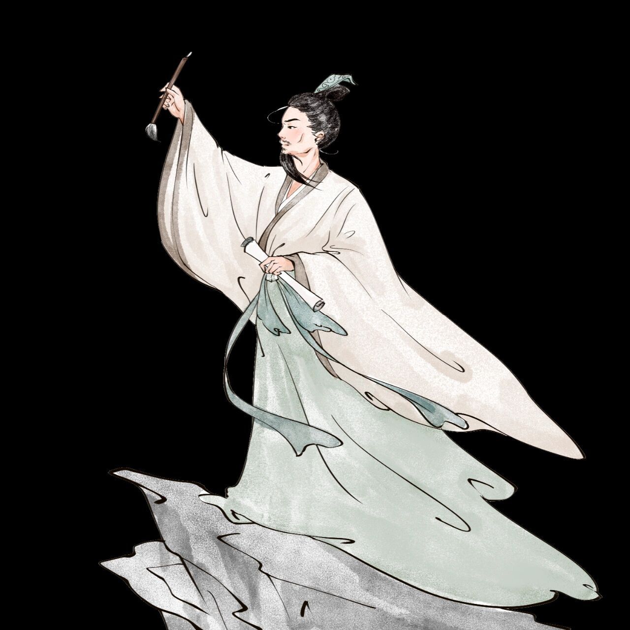 古风屈原 屈原(前340-前278)名平,字原 楚辞的创立者和代表作者 屈原