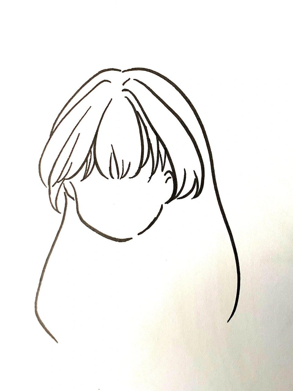 46615步刘海6015保姆式刘海画法6315 16615先画中间