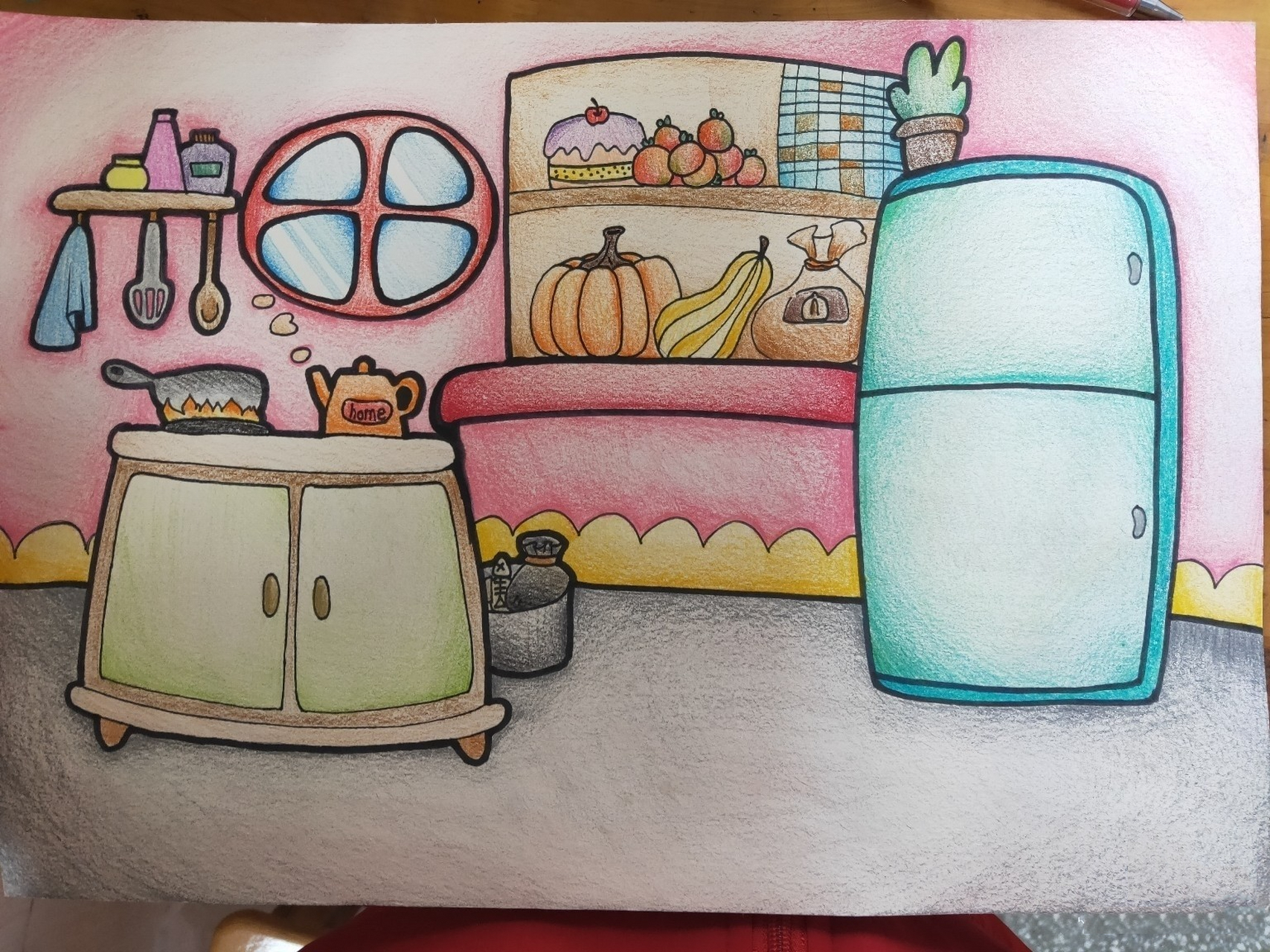 室内简笔画 室内场景简笔画——厨房,浴室,卧室,客厅…emmm,喜欢点个