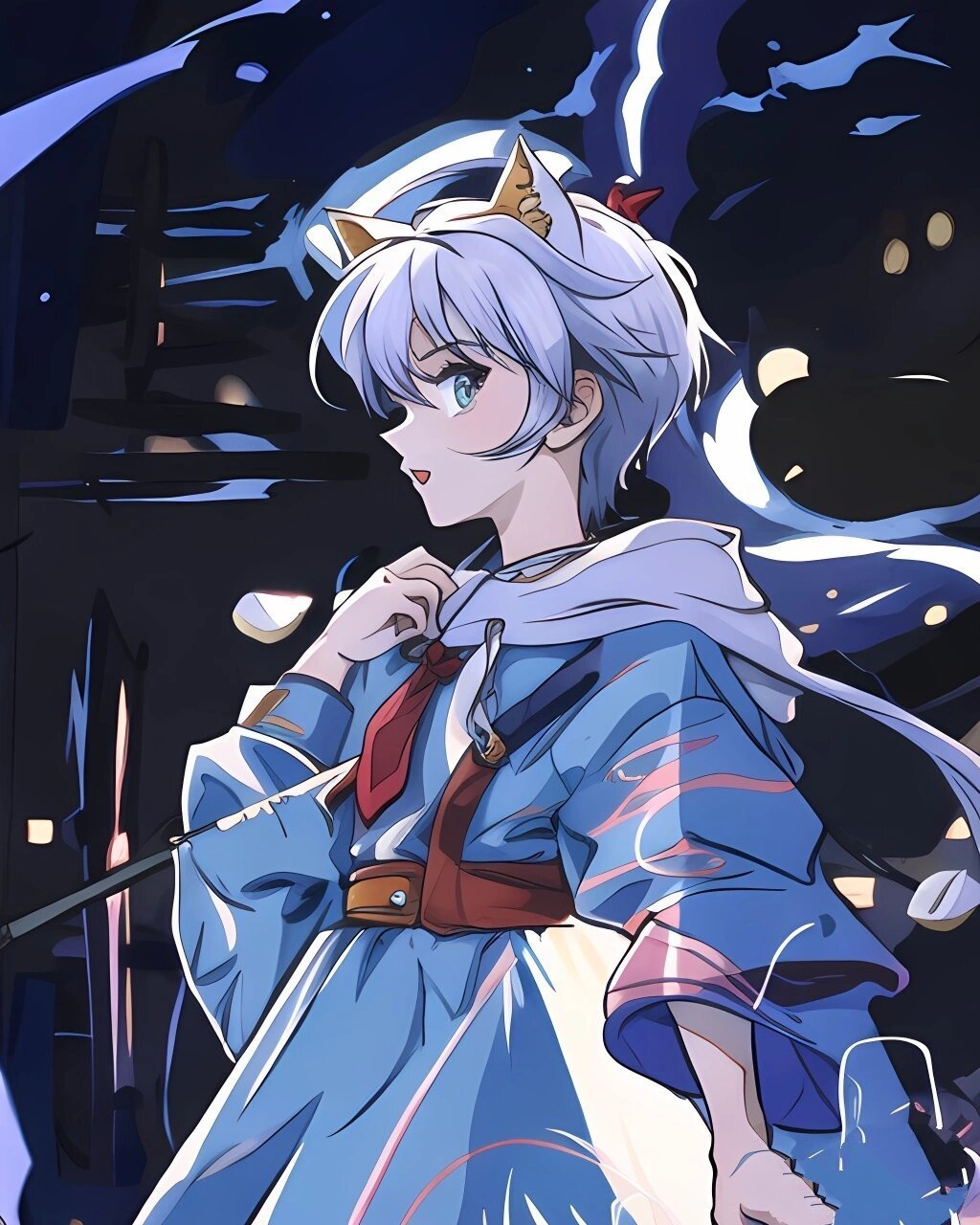 男生高冷头像,ai绘画    第一张是原图后面是ai绘画的